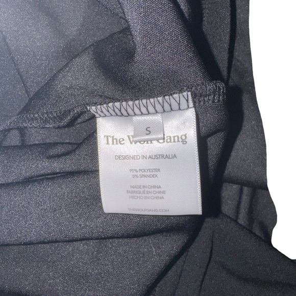 The Wolf Gang - NWT Samara Dress Black Maxi Chic Black Long Sleeve Dress Sz S - Picture 9 of 10